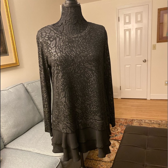 Style & Co. - NWOT, Size M, Dressy Black Tunic - Picture 1 of 6